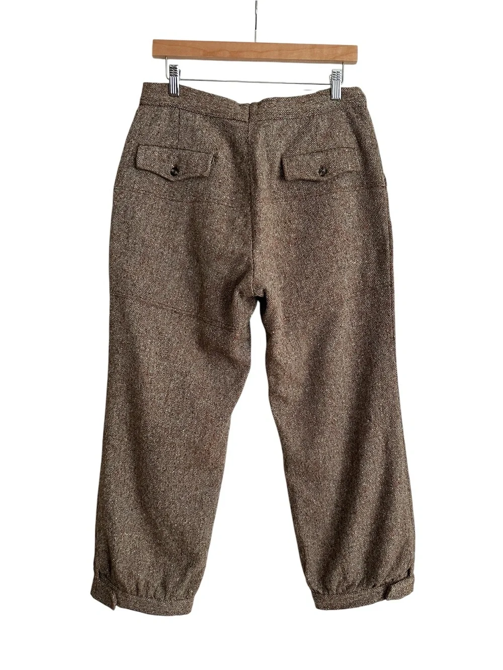 Vintage 50s Wool Tweed Knickerbocker Plus Fours Golf Pants Talon Zip 30 Waist